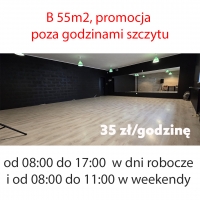 Sala B PROMOCJA; od 8:00 do17:00 w dni robocze i od 8:00 do 11:00 w weekendy